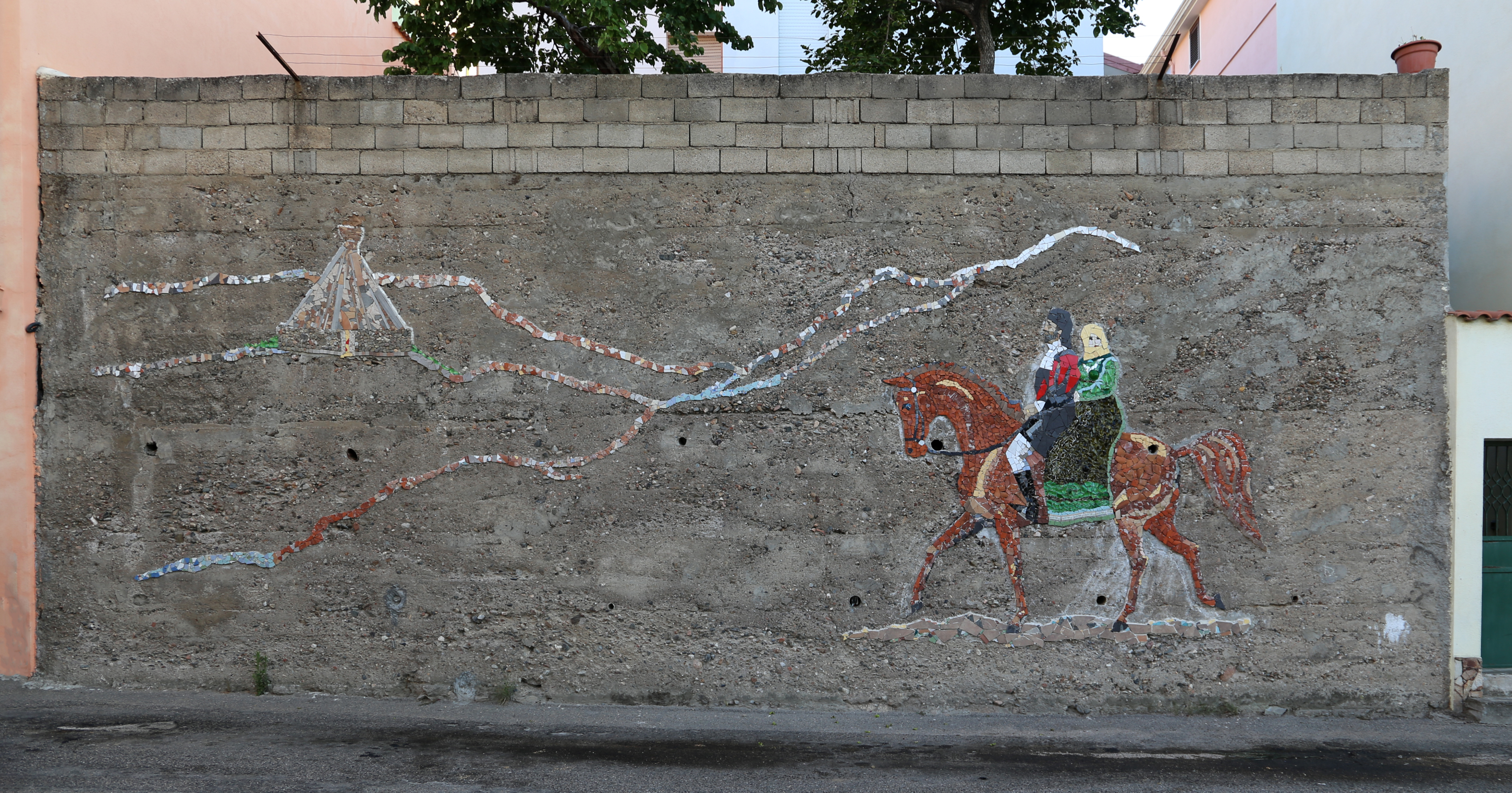 Historical Murals along Orgosolo street