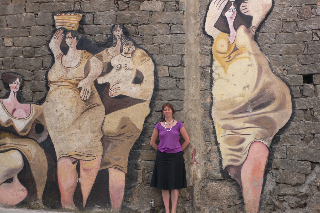 Orgosolo painted street murals facade